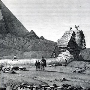 French military surveyors at the Sphinx