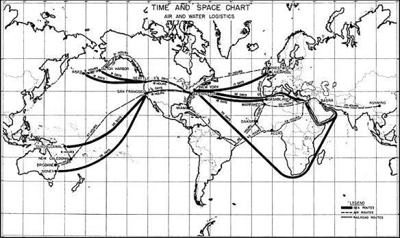 US supply lines World War II