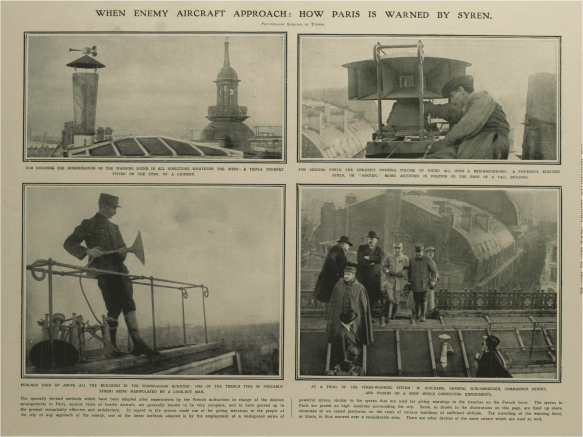 Air raid sirens in Paris