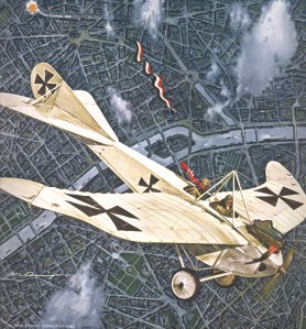 Taube over Paris 1914