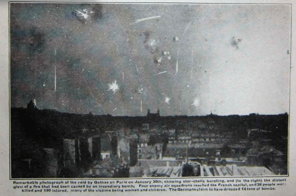 Gotha night raid on Paris 30 January 1918