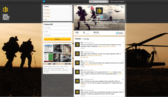 IDF Twitter
