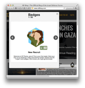 IDF gamification badge level 1