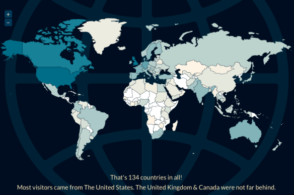 Geography of geographicalimaginations.com 2012