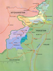 FATA and NWFP map