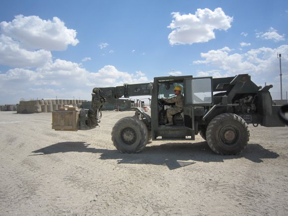 1st Infantry Division's retrograde yard at FOB Sharana, Afghanistan