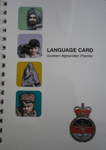 British Army Language Card