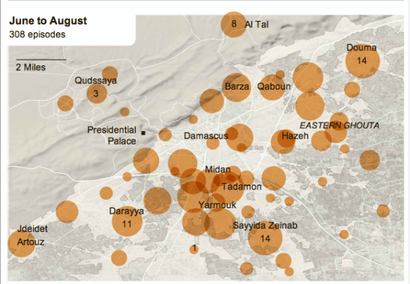 Damascus violence June-August 2012