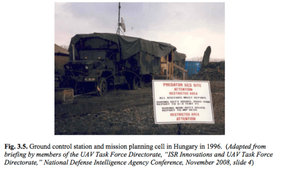 GCS and Mission Planning Cell, Hungary 1996