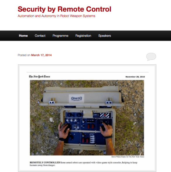Security by remote control