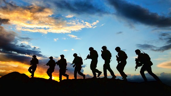 Sunset shadows in Uruzgan