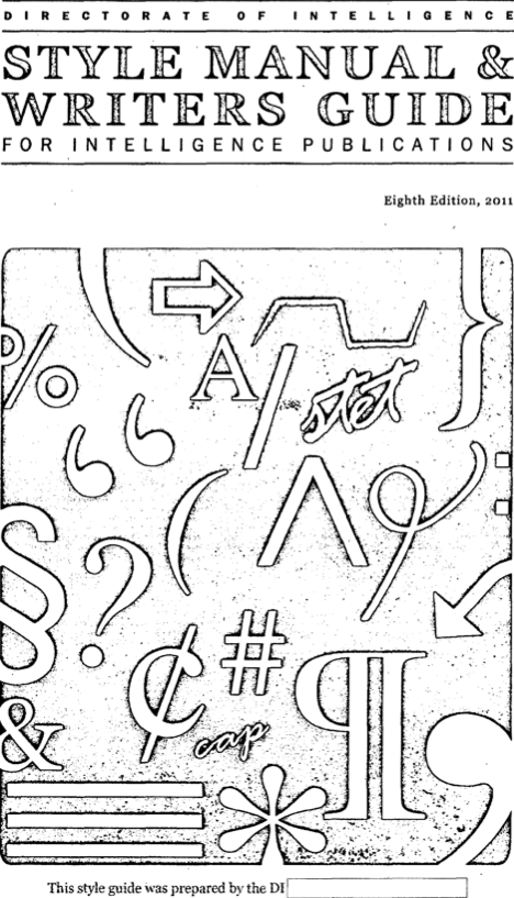 CIA Style Guide