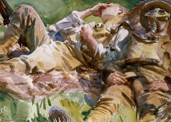 SARGENT Two soldiers at Arras