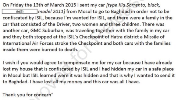 e-mail translation Al Hatra CIVCAS