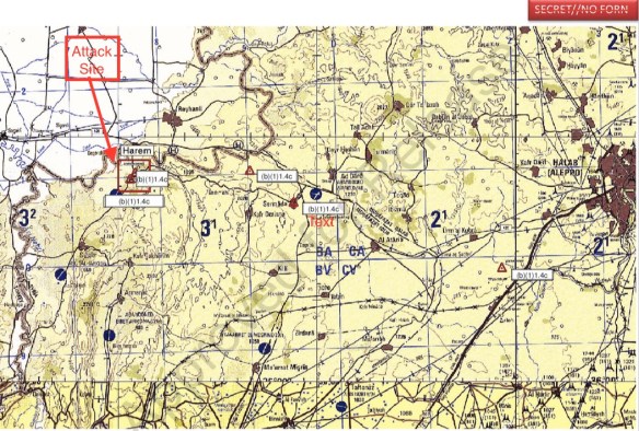 Harim Air Strike MAP annotated