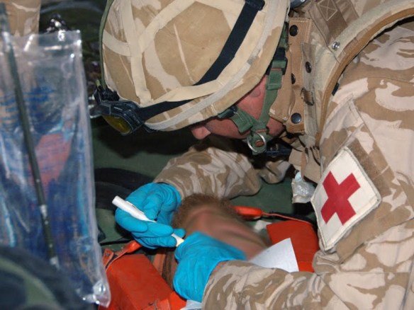 Medical care en route to Bastion