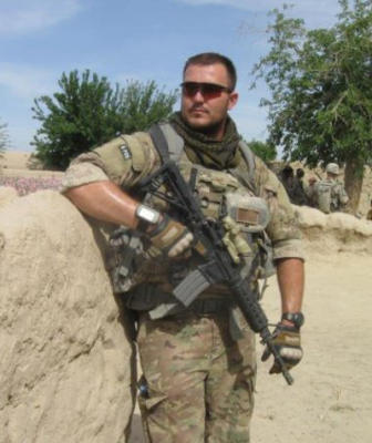 U.S. Air Force Sgt. Daniel Fye serving on a tour in the Kandahar province of Afghanistan in April 2011. (Courtesy of Daniel Fye)
