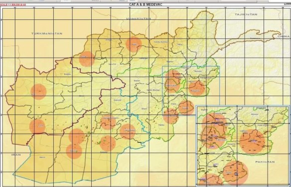 ISAF MEDEVAC coverage allowing 1 hr from POI to surgery HARTENSTEIN