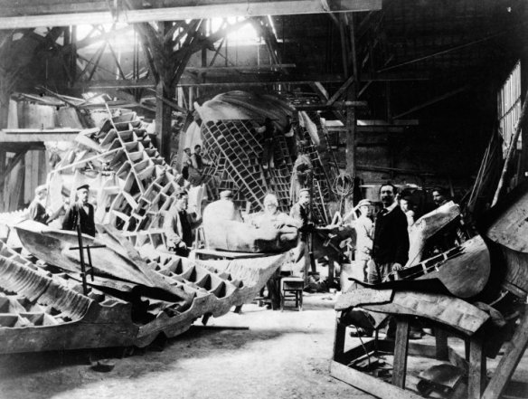 Statue Of Liberty In Bartholdi Workshop